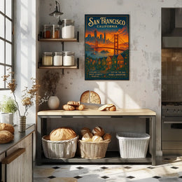San Francisco City By The Bay Poster PosterGoat
