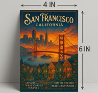 San Francisco City By The Bay Poster PosterGoat