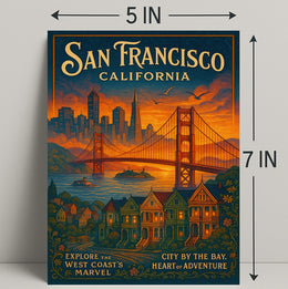 San Francisco City By The Bay Poster PosterGoat