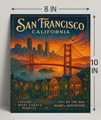 San Francisco City By The Bay Poster PosterGoat