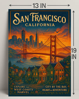 San Francisco City By The Bay Poster PosterGoat