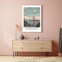 San Francisco Golden Gate Urban or Cityscape Poster PosterGoat