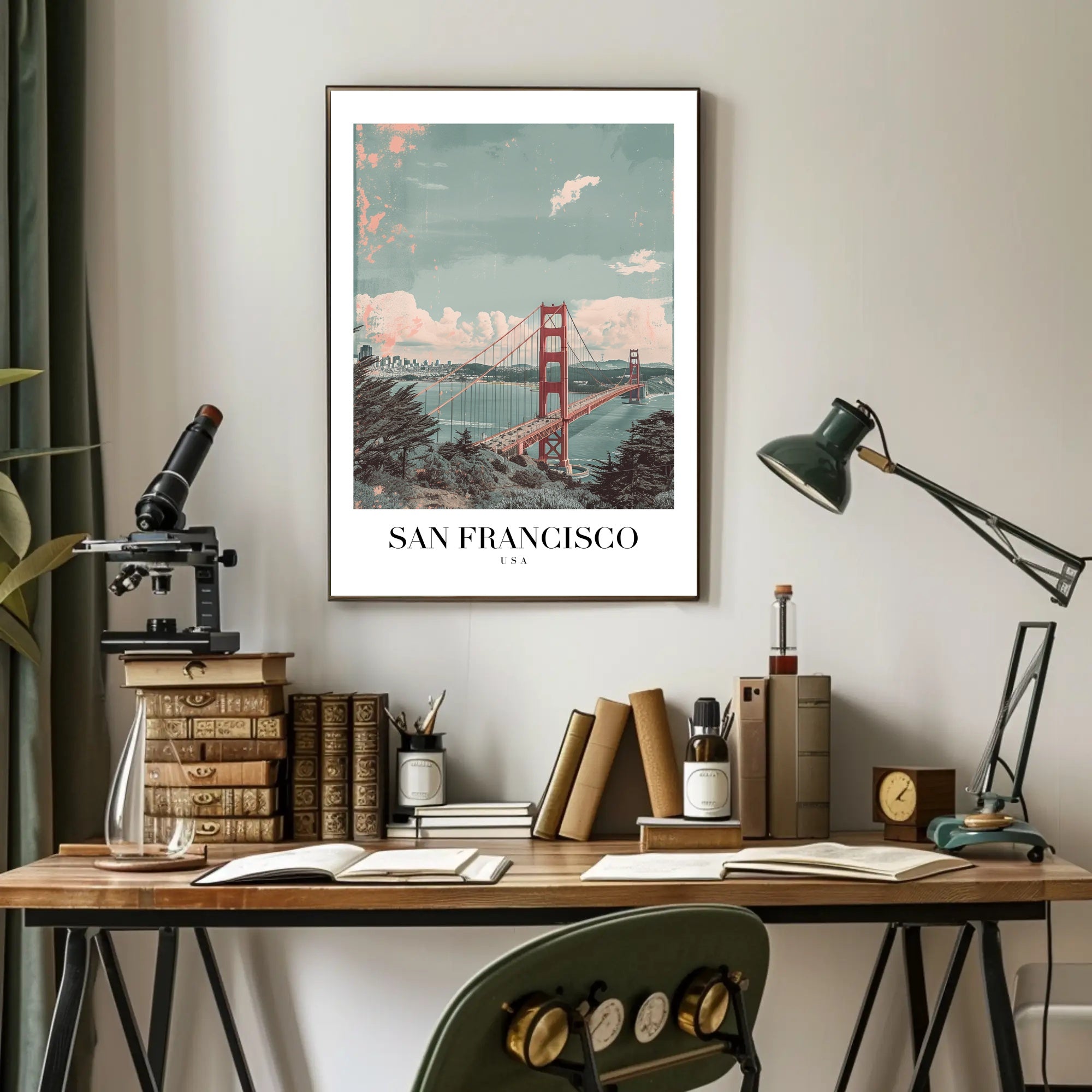 San Francisco Golden Gate Urban or Cityscape Poster PosterGoat