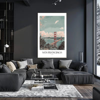 San Francisco Golden Gate Urban or Cityscape Poster PosterGoat