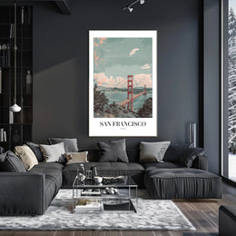 San Francisco Golden Gate Urban or Cityscape Poster PosterGoat