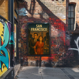 San Francisco Noir Mid-Century Travel Poster PosterGoat