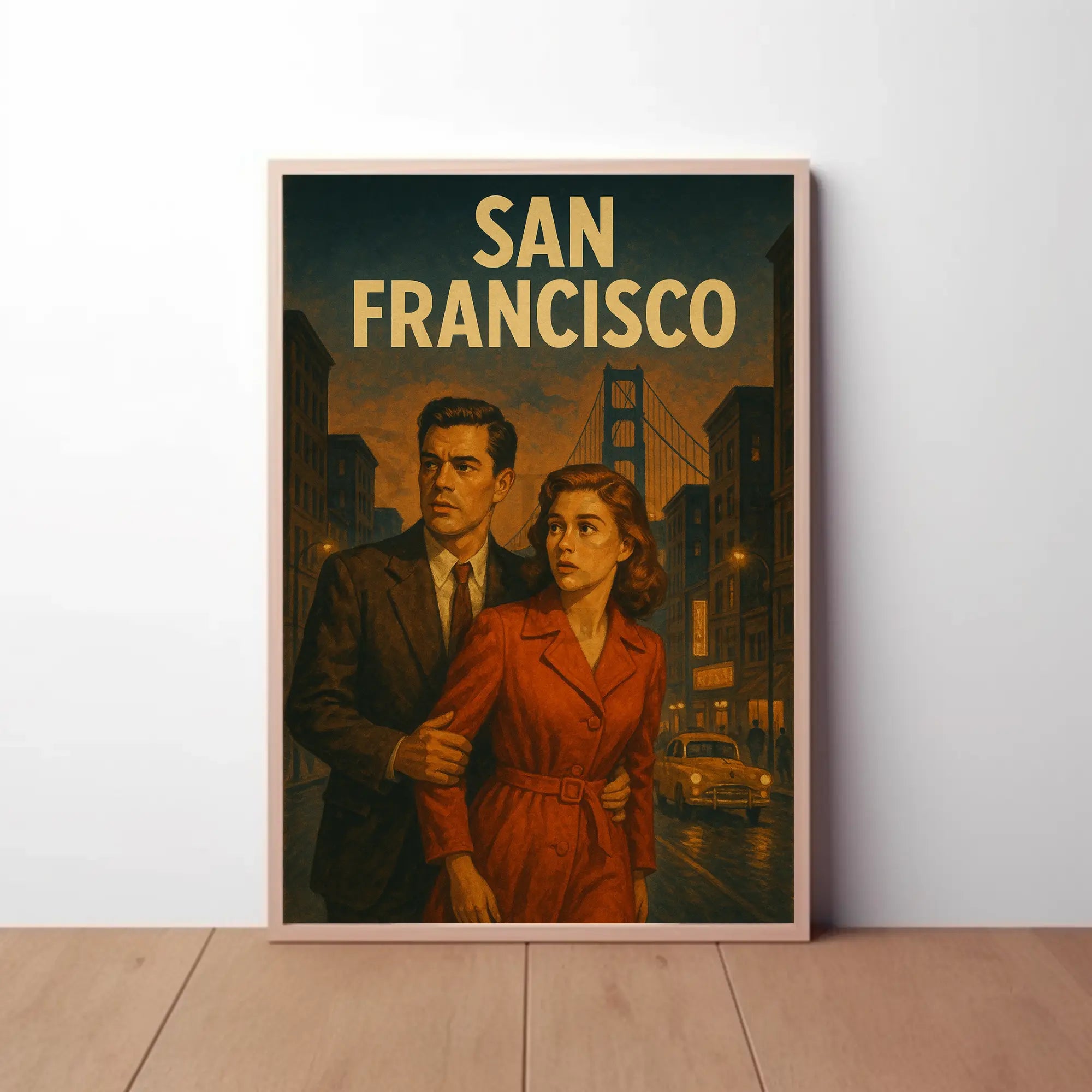 San Francisco Noir Mid-Century Travel Poster PosterGoat