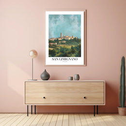 San Gimignano Classic Travel Poster PosterGoat