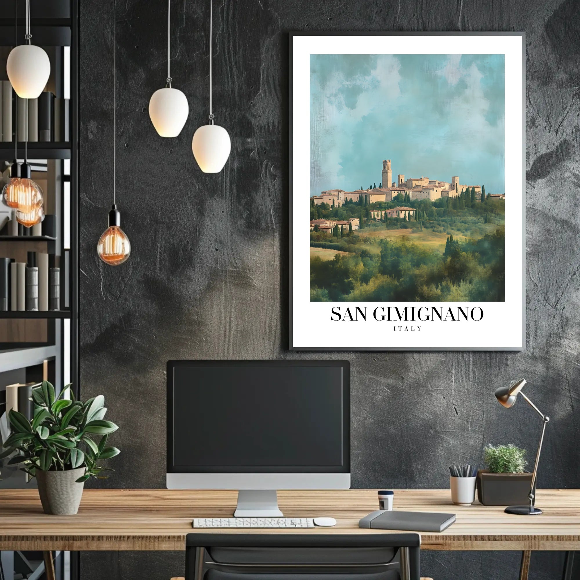 San Gimignano Classic Travel Poster PosterGoat