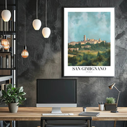 San Gimignano Classic Travel Poster PosterGoat