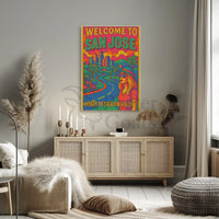 San Jose Retro Travel Poster PosterGoat