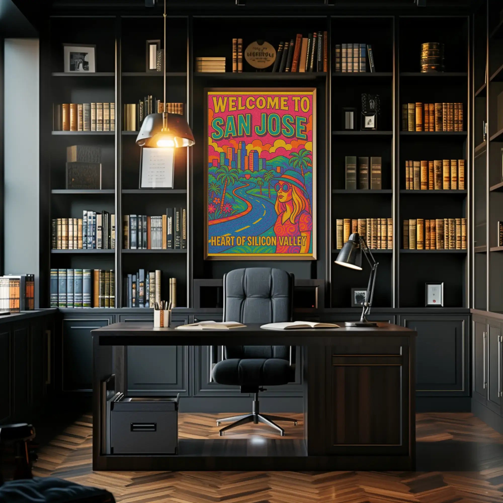 San Jose Retro Travel Poster PosterGoat