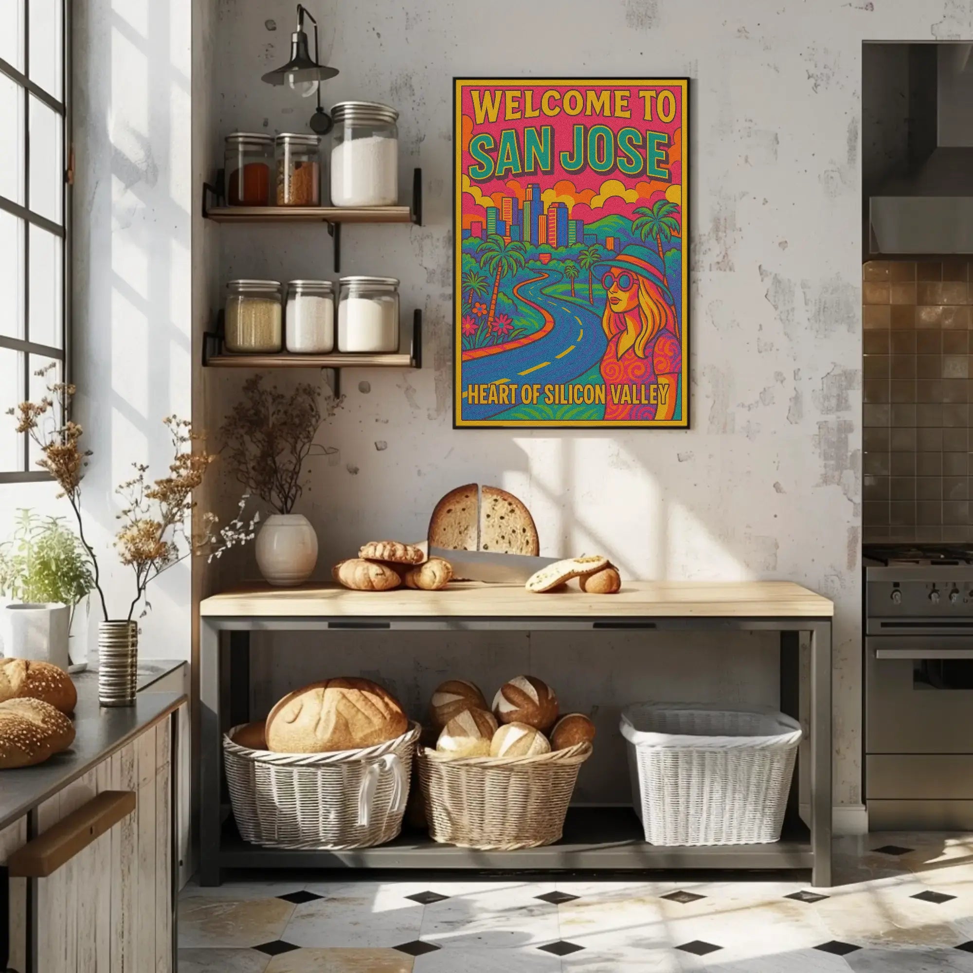 San Jose Retro Travel Poster PosterGoat