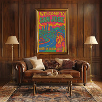 San Jose Retro Travel Poster PosterGoat