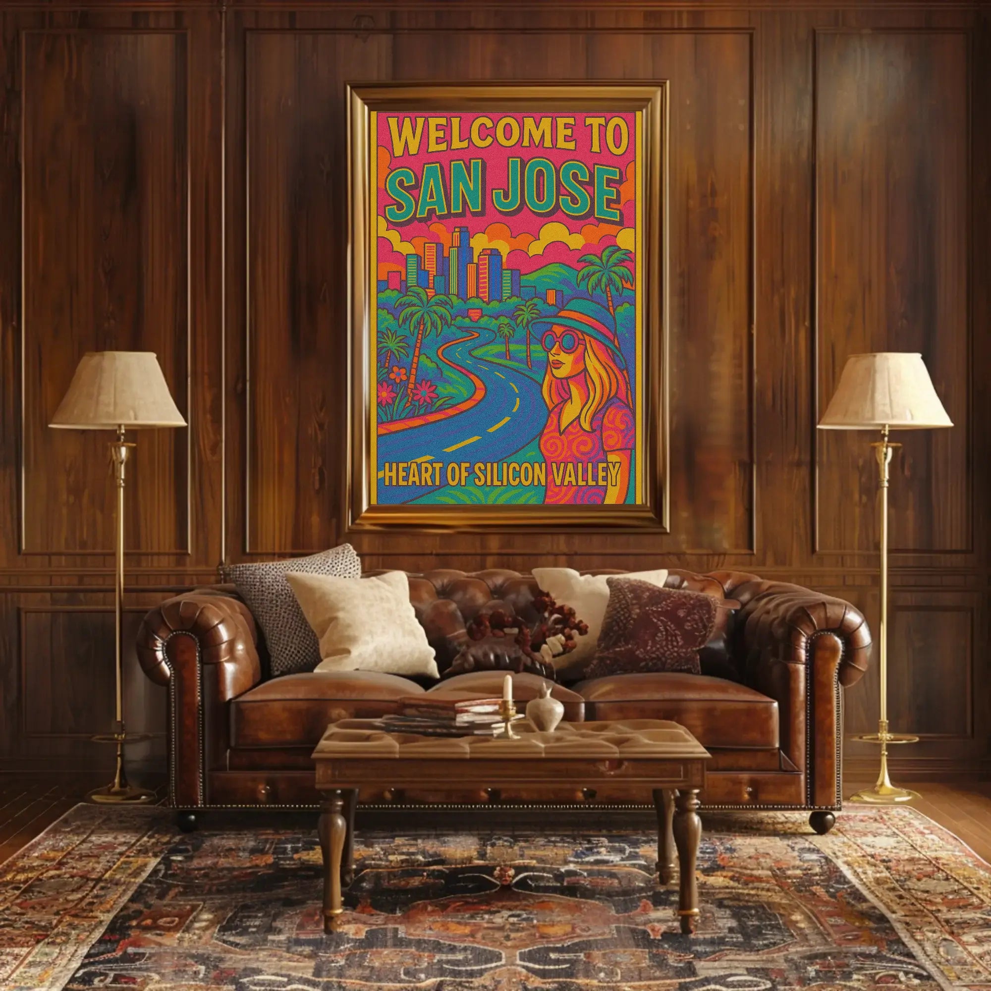 San Jose Retro Travel Poster PosterGoat