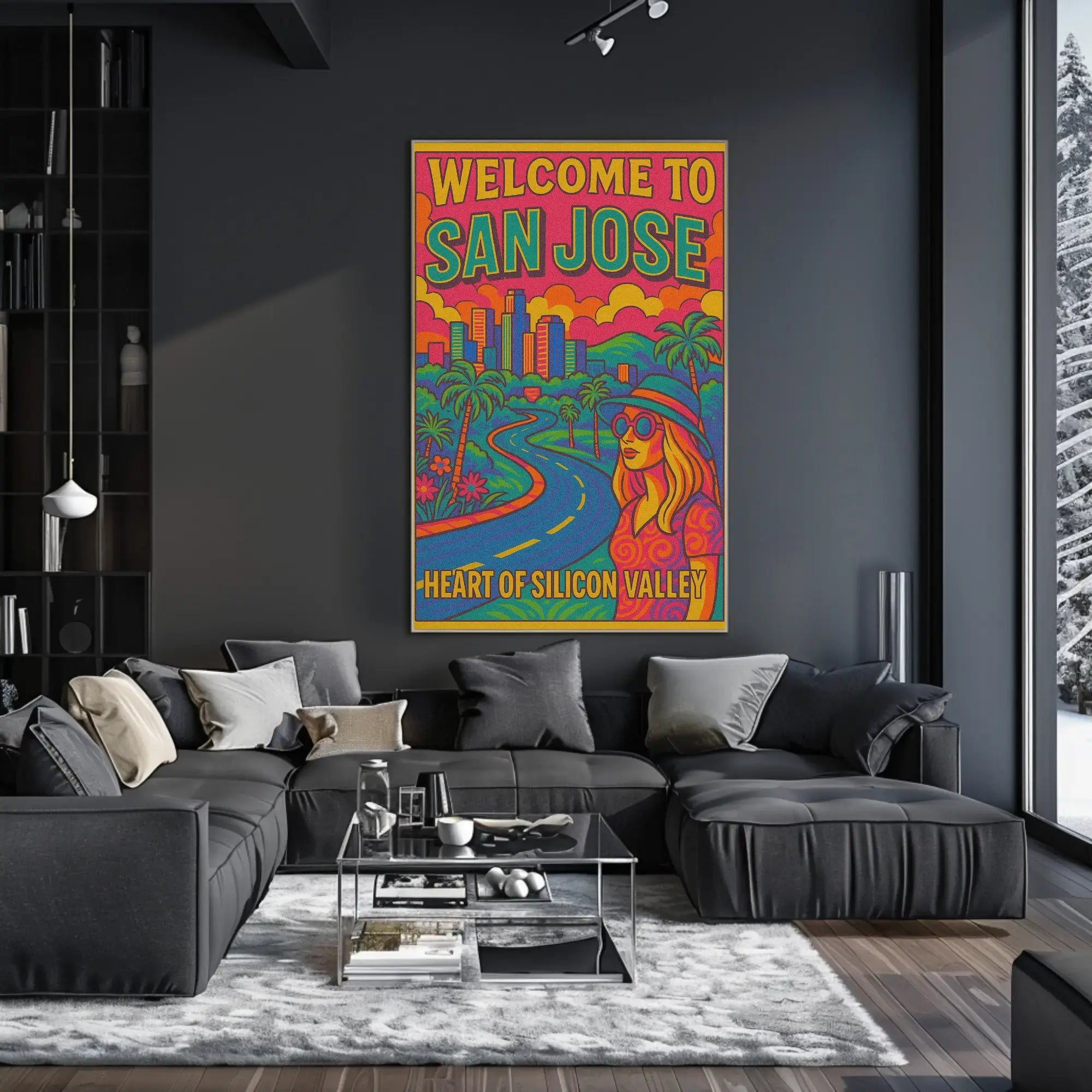 San Jose Retro Travel Poster PosterGoat