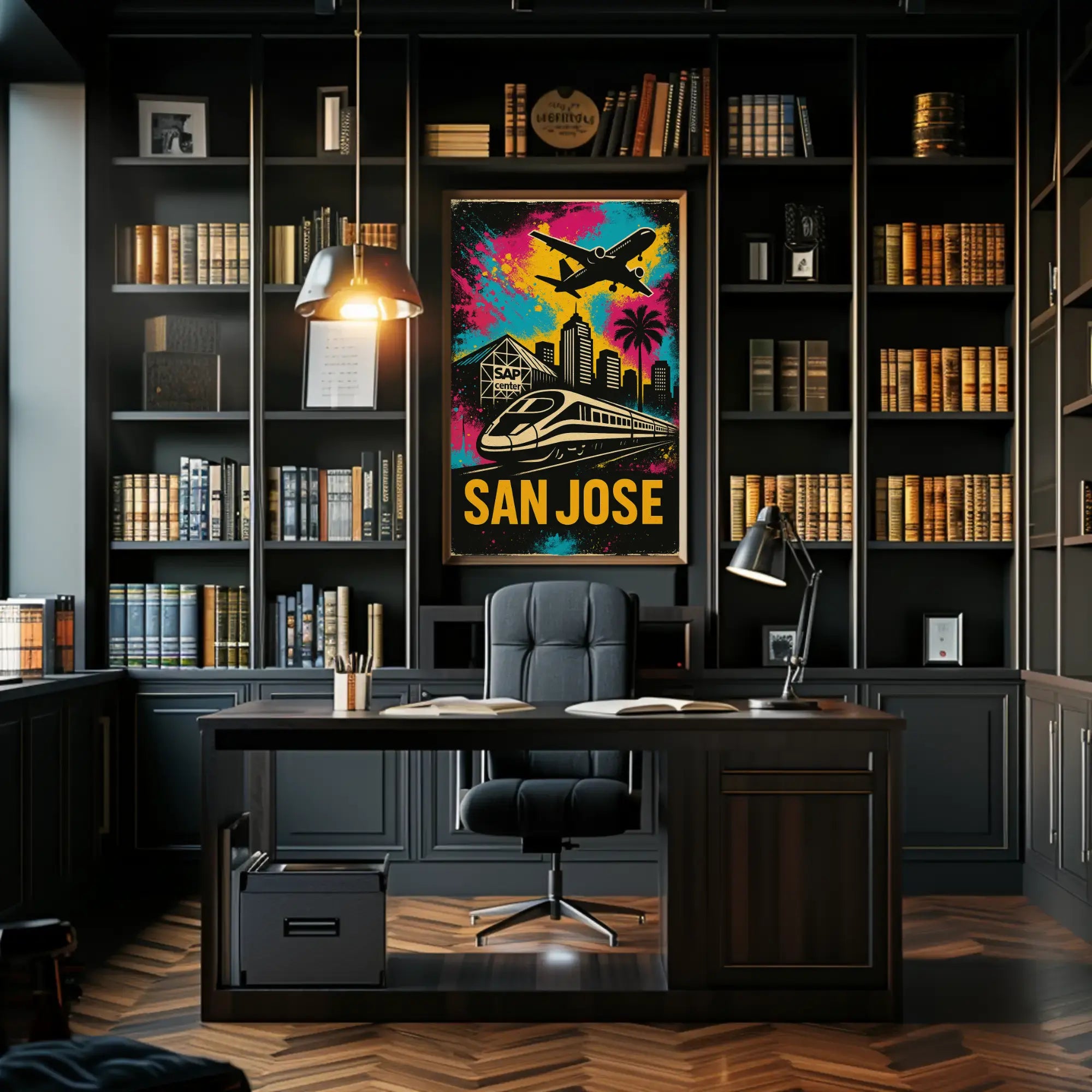 San Jose Urban Vibe Retro Travel Poster PosterGoat