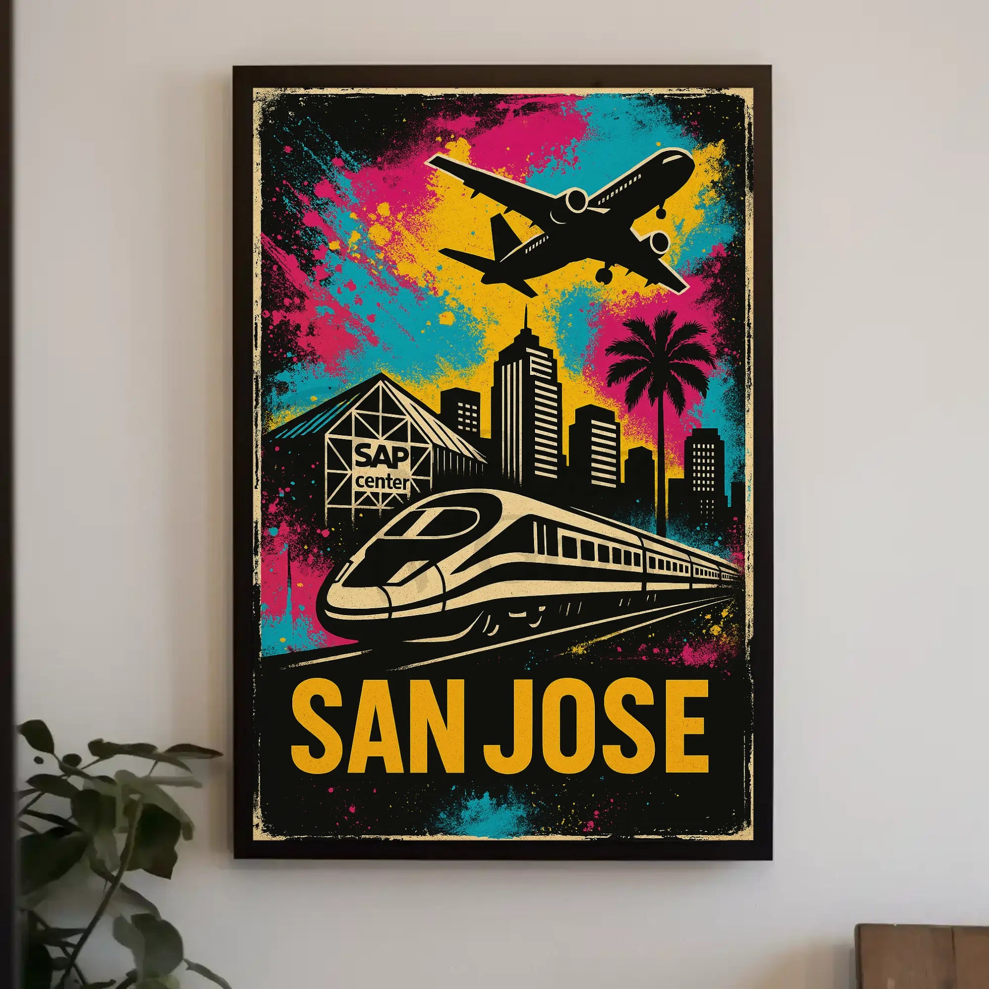 San Jose Urban Vibe Retro Travel Poster PosterGoat