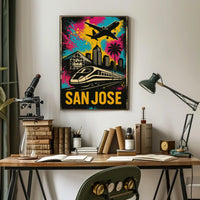 San Jose Urban Vibe Retro Travel Poster PosterGoat