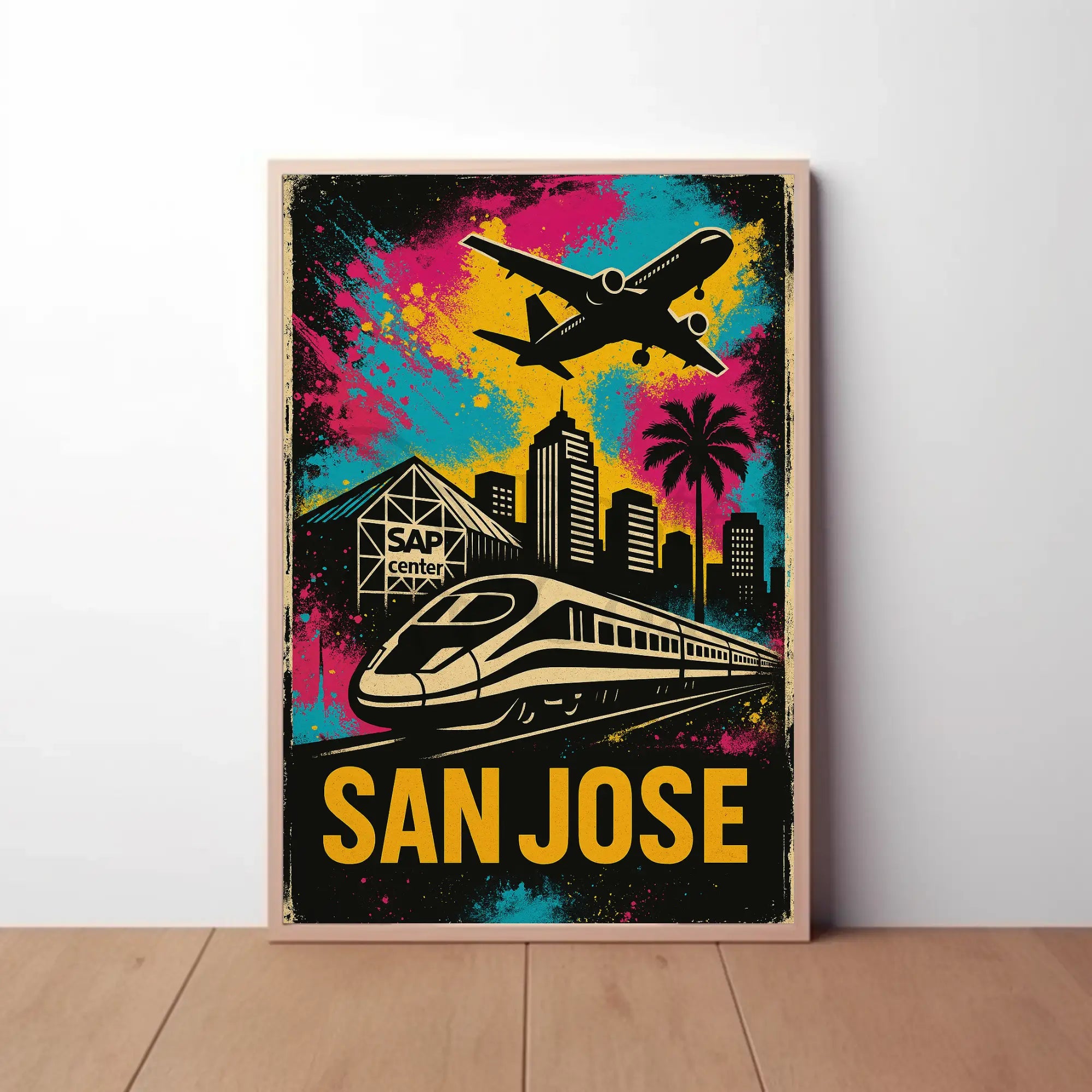 San Jose Urban Vibe Retro Travel Poster PosterGoat