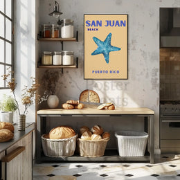 San Juan Beach Relaxed Vibes Travel Poster PosterGoat