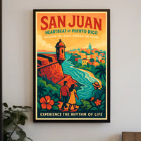 San Juan Heartbeat of Puerto Rico Poster PosterGoat