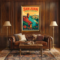 San Juan Heartbeat of Puerto Rico Poster PosterGoat
