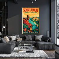 San Juan Heartbeat of Puerto Rico Poster PosterGoat