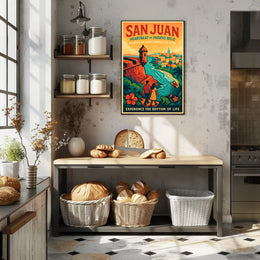 San Juan Heartbeat of Puerto Rico Poster PosterGoat