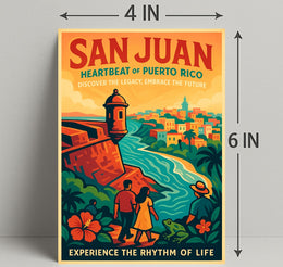 San Juan Heartbeat of Puerto Rico Poster PosterGoat