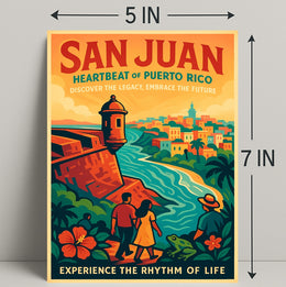 San Juan Heartbeat of Puerto Rico Poster PosterGoat