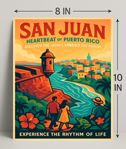 San Juan Heartbeat of Puerto Rico Poster PosterGoat