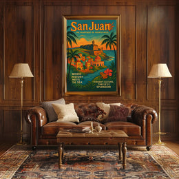 San Juan The Heartbeat of Puerto Rico Poster PosterGoat