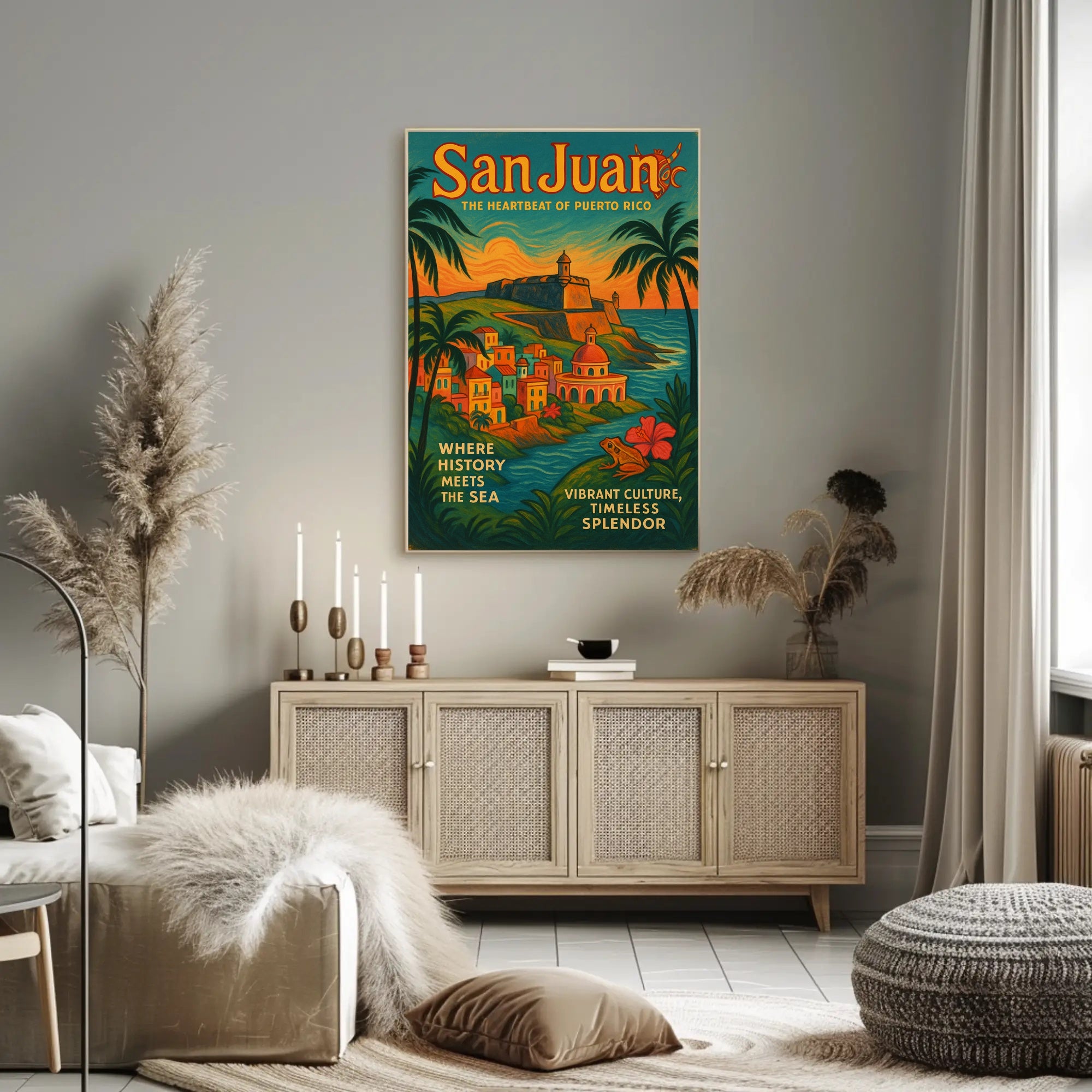 San Juan The Heartbeat of Puerto Rico Poster PosterGoat