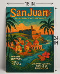 San Juan The Heartbeat of Puerto Rico Poster PosterGoat
