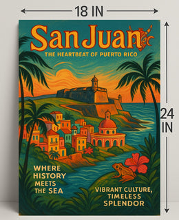 San Juan The Heartbeat of Puerto Rico Poster PosterGoat