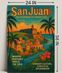 San Juan The Heartbeat of Puerto Rico Poster PosterGoat