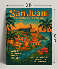 San Juan The Heartbeat of Puerto Rico Poster PosterGoat