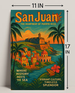 San Juan The Heartbeat of Puerto Rico Poster PosterGoat