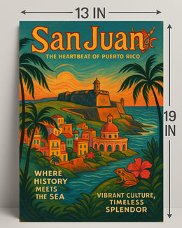 San Juan The Heartbeat of Puerto Rico Poster PosterGoat