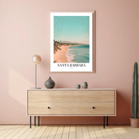 Santa Barbara Beach Scenic Travel Poster PosterGoat