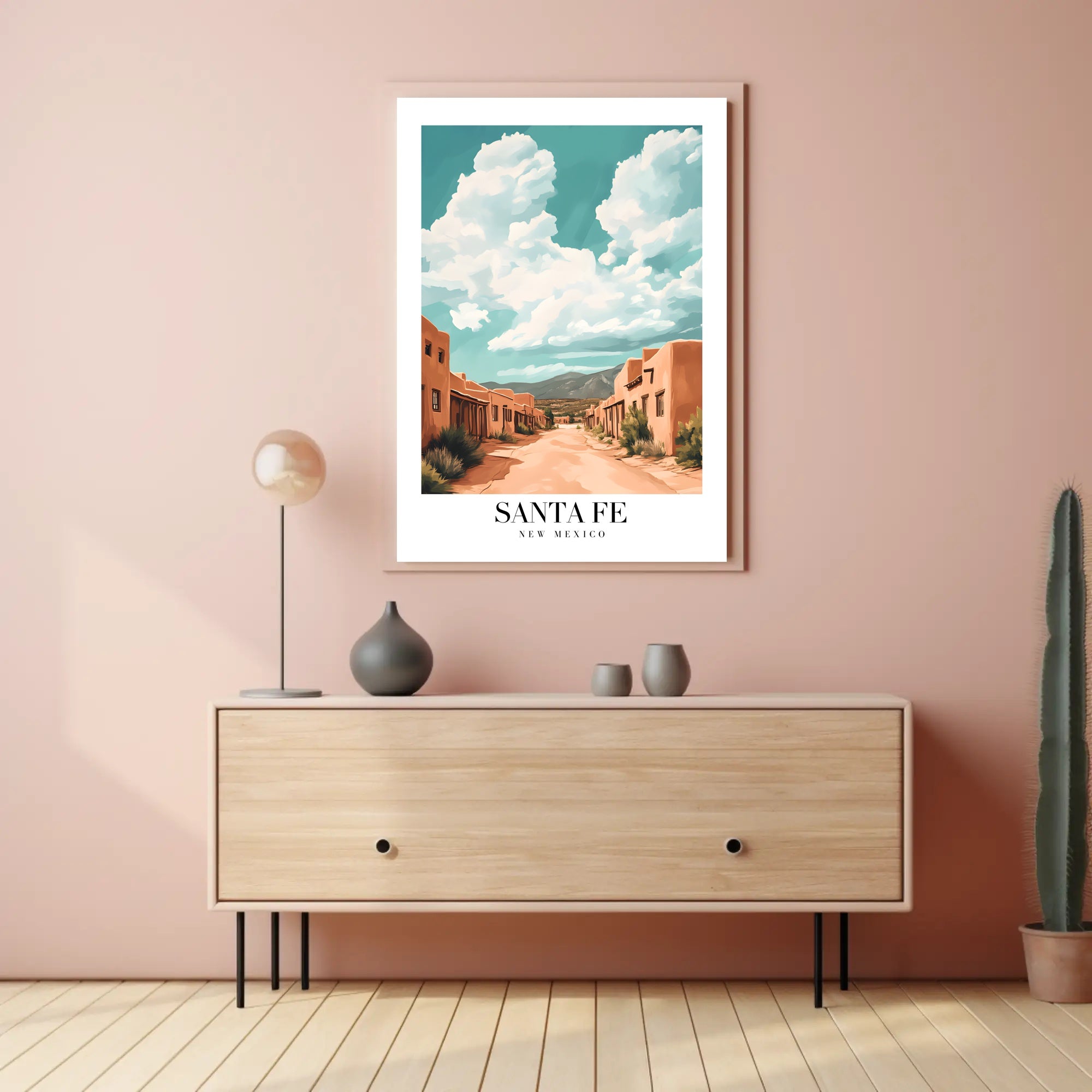 Santa Fe Street Art: Travel Poster PosterGoat