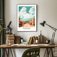 Santa Fe Street Art: Travel Poster PosterGoat