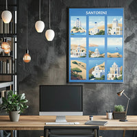 Santorini Architecture in Greece: Travel Poster PosterGoat