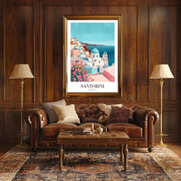 Santorini Greece Scenic Travel Poster PosterGoat