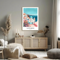Santorini Greece Scenic Travel Poster PosterGoat