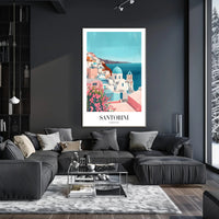 Santorini Greece Scenic Travel Poster PosterGoat