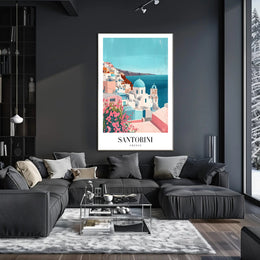 Santorini Greece Scenic Travel Poster PosterGoat
