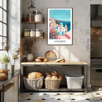Santorini Greece Scenic Travel Poster PosterGoat