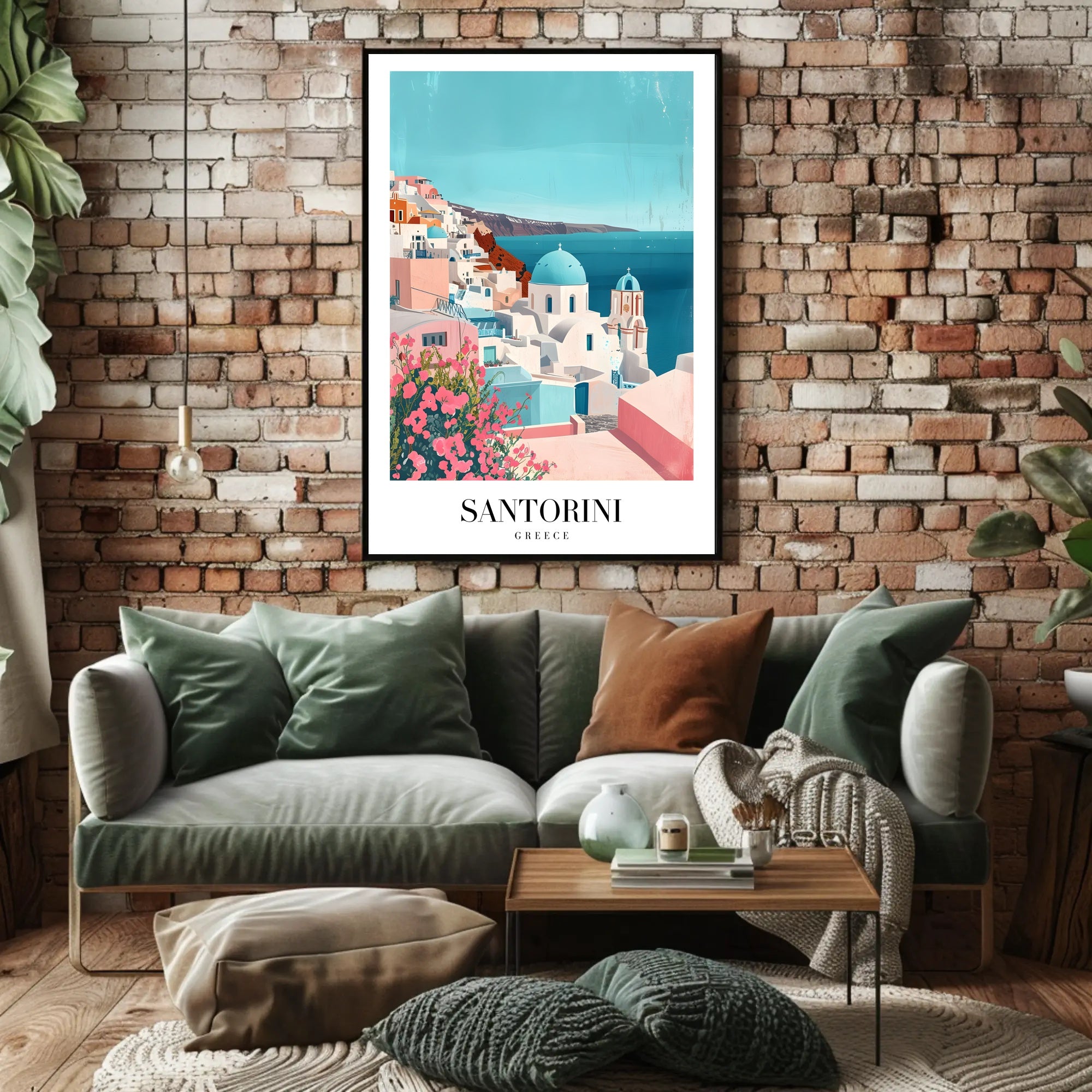 Santorini Greece Scenic Travel Poster PosterGoat